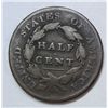 Image 2 : 1828  Half penny  fine with cut on chin  nice color