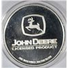 Image 2 : CLASSIC JOHN DEERE LICENSED ONE OUNCE SILVER ART BAR FEAT. TRACTOR MODEL #730