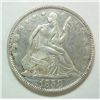 Image 1 : 1858  Seated  half $     AU clnd  Est  $150-$160