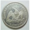 Image 2 : 1858  Seated  half $     AU clnd  Est  $150-$160