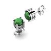 Image 1 : Emerald 0.96ctw Earring 14kt White Gold
