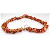 Image 2 : 642.50CTW 23in. CARNELIAN CHIPPED STONE NECKLACE METAL