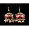 Image 1 : 11.66GRAM INDIAN HANDMADE LAKH FASHION EARRING