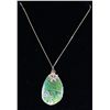 Image 1 : Green Opaline Necklace with Butterfly Necklace
