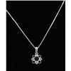 Image 1 : Sterling Green Amethyst Garnet Necklace