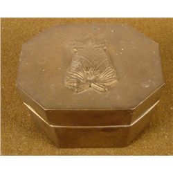 WWII PACIFIC THEATER BRASS CASE PINEAPPLE IN RELIEF