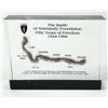 Image 1 : THE BATTLE OF NORMANDY COMMEMORATIVE PLEXI-GLASS BLOCK