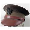 Image 1 : WWII Olive Canvas United States Army Officer Cap