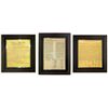 Image 2 : 3 U.S. Bill of Rights Constitution Declaration Framed