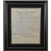 Image 3 : 3 U.S. Bill of Rights Constitution Declaration Framed