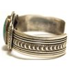 Image 3 : Old Pawn Navajo Spider Web Turquoise Sterling Silver Cuff Bracelet - Eugene Hale