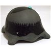Image 3 : San Juan Pueblo Black Pottery Turtle with Bear & Turquoise on Top - Marie Adelcia