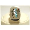Image 1 : Zuni Multi-Stone Inlay Blue Jay Sterling Silver Women's Ring - Sanford C Edaakie