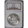 Image 1 : 1890 MORGAN SILVER DOLLAR NGC MS 64