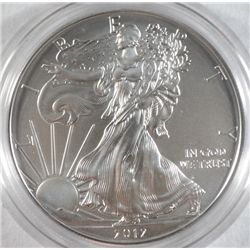 2012 UNCIRCULATED AMERICAN SILVER EAGLE IN MINT BOX CAPSULE WITH CERTIFICATE
