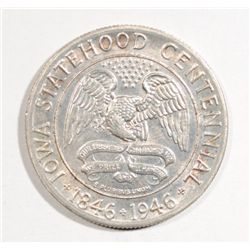 1946 IOWA HALF DOLLAR CH BU