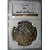Image 1 : 1881 S MORGAN DOLLAR NGC MS 61 EST. $55-$60