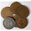Image 1 : 6  obsolete coins  2 centers nice color good or better:2 1864-3 1865-1867