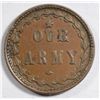 Image 2 : OUR ARMY PATRIOTIC CIVIL WAR token lusterous AU