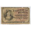 Image 1 : 4th issue Washington  10 cent fractional currency  good