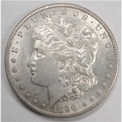 1896-S MORGAN DOLLAR AU++. STILL HAS NICE LUSTER AND VERY LITTLE WEAR