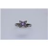 Image 1 : 7.95 CTW AMETHYST RING .925 STERLING SILVER