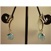 Image 1 : 14.75 CTW BLUE TOPAZ EARRING .925 STERLING SILVER