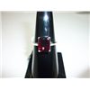 Image 1 : NATURAL 12.50 CTW GARNET RING .925 STERLING SILVER