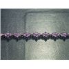 Image 1 : NATURAL 61.75 CTW AMETHYST BRACELET .925 STERLING SILVE