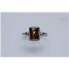 Image 1 : 11.35 CTW TIGER EYE RING .925 STERLING SILVER
