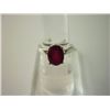 Image 1 : 12.75 CTW RUBY RING .925 STERLING SILVER