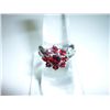 Image 1 : 23.00 CTW GARNET RING .925 STERLING SILVER