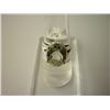 Image 1 : 20.75 CTW GREEN AMETHYST RING .925 STERLING SILVER