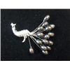 Image 1 : PEACOCK BLACK PEARL BROOCH *** METAL: SILVER; PHILIPPIN