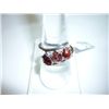 Image 1 : 18.00 CTW GARNET RING .925 STERLING SILVER