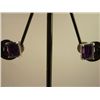 Image 1 : 12.50 CTW AMETHYST EARRING .925 STERLING SILVER