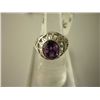 32.00 CTW AMETHYST RING .925 STERLING SILVER