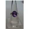 Image 1 : 32.00 ctw Amethyst Oval RING .924 STERLING SILVER