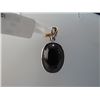 Image 1 : 21.00 CTW BLACK STAR PENDANT .925 STERLING SILVER