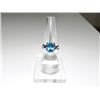 Image 1 : 20.25 CTW BLUE TOPAZ RING .925 STERLING SILVER