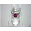 Image 1 : NATURAL 9.50 CTW RUBY RING .925 STERLING SILVER