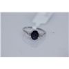 Image 1 : 10.25 CTW SAPPHIRE AND DIAMOND RING .925 STERLING SILVE