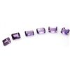 Image 1 : Natural 4.7ctw Amethyst Emerald Cut 7x5 (6) Stone