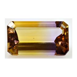 Natural Amethyst Bi-color 24.57 ctw Emerald Cut