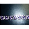 Image 1 : NATURAL 134.25 CTW AMETHYST BRACELET .925 STERLING SILV