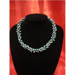 400CTW 3-STRANDS BLACK PEARL NECKLACES
