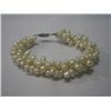 Image 1 : 170CTW WHITE 3-STRANDS PEARL BRACELET