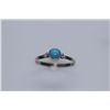 Image 1 : 6.30 CTW TURQUOISE RING .925 STERLING SILVER