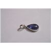Image 1 : 14.15 CTW TANZANITE PENDANT .925 STERLING SILVER