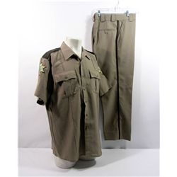 SCREAM 4 SHERIFF DEWEY RILEY DAVID ARQUETTE SCREEN-WORN POLICE UNIFORM